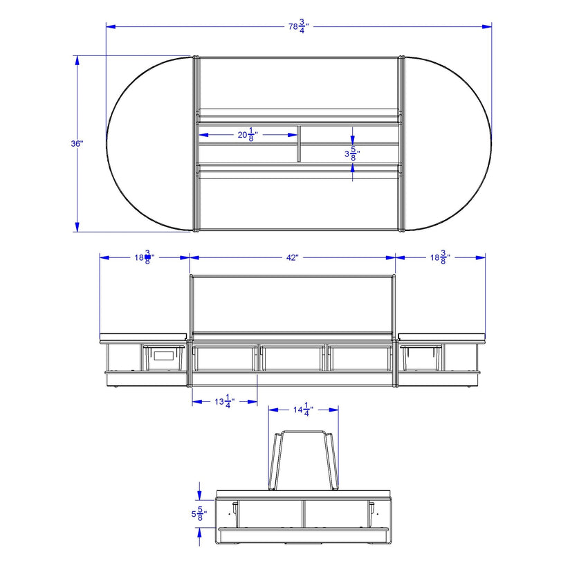 Jonti - Craft Read - a - Round 3 Piece Set - Red - SchoolOutlet