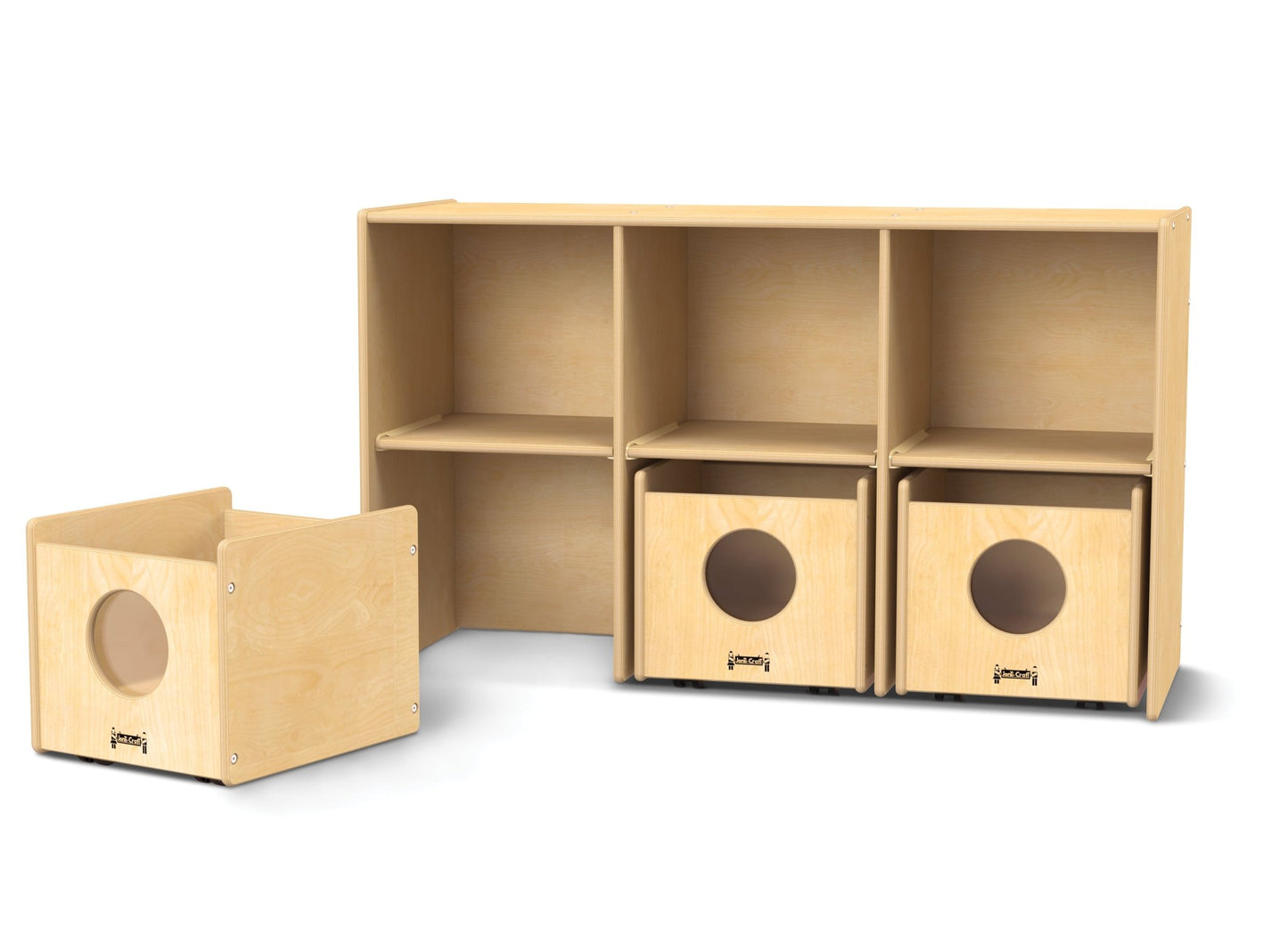Jonti - Craft See - n - Wheel Shelf with Bins - SchoolOutlet