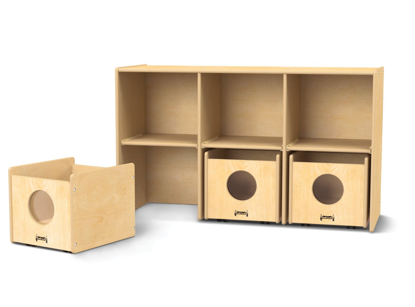 Jonti - Craft See - n - Wheel Shelf with Bins - SchoolOutlet