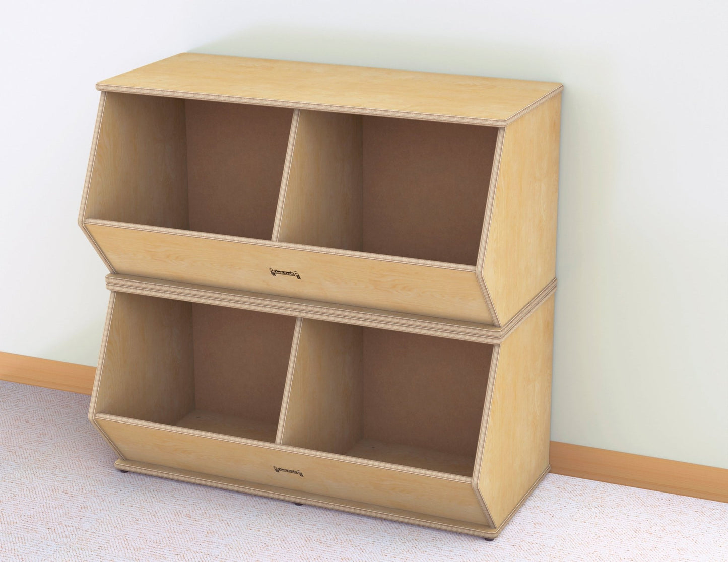 Jonti - Craft Stacking Beveled Crate - Duplex - SchoolOutlet