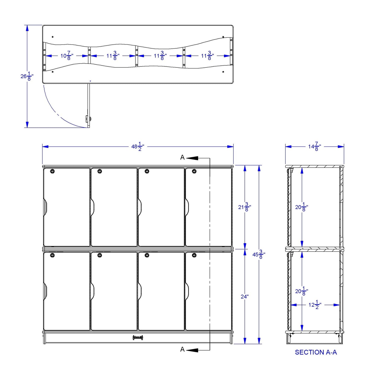 Jonti - Craft Stacking Lockable Lockers - Double Stack - SchoolOutlet