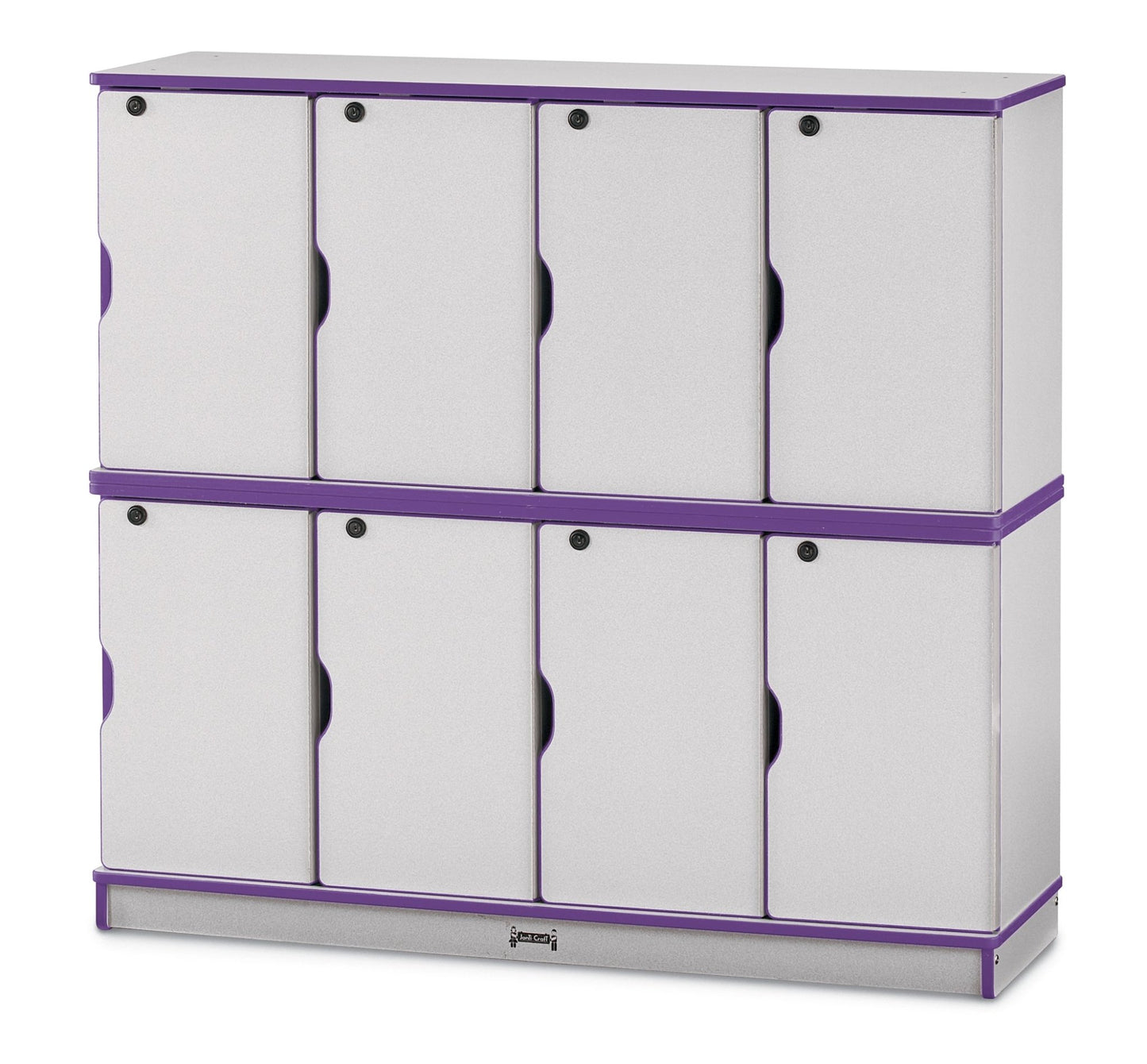 Rainbow Accents Stacking Lockable Lockers - Double Stack - SchoolOutlet