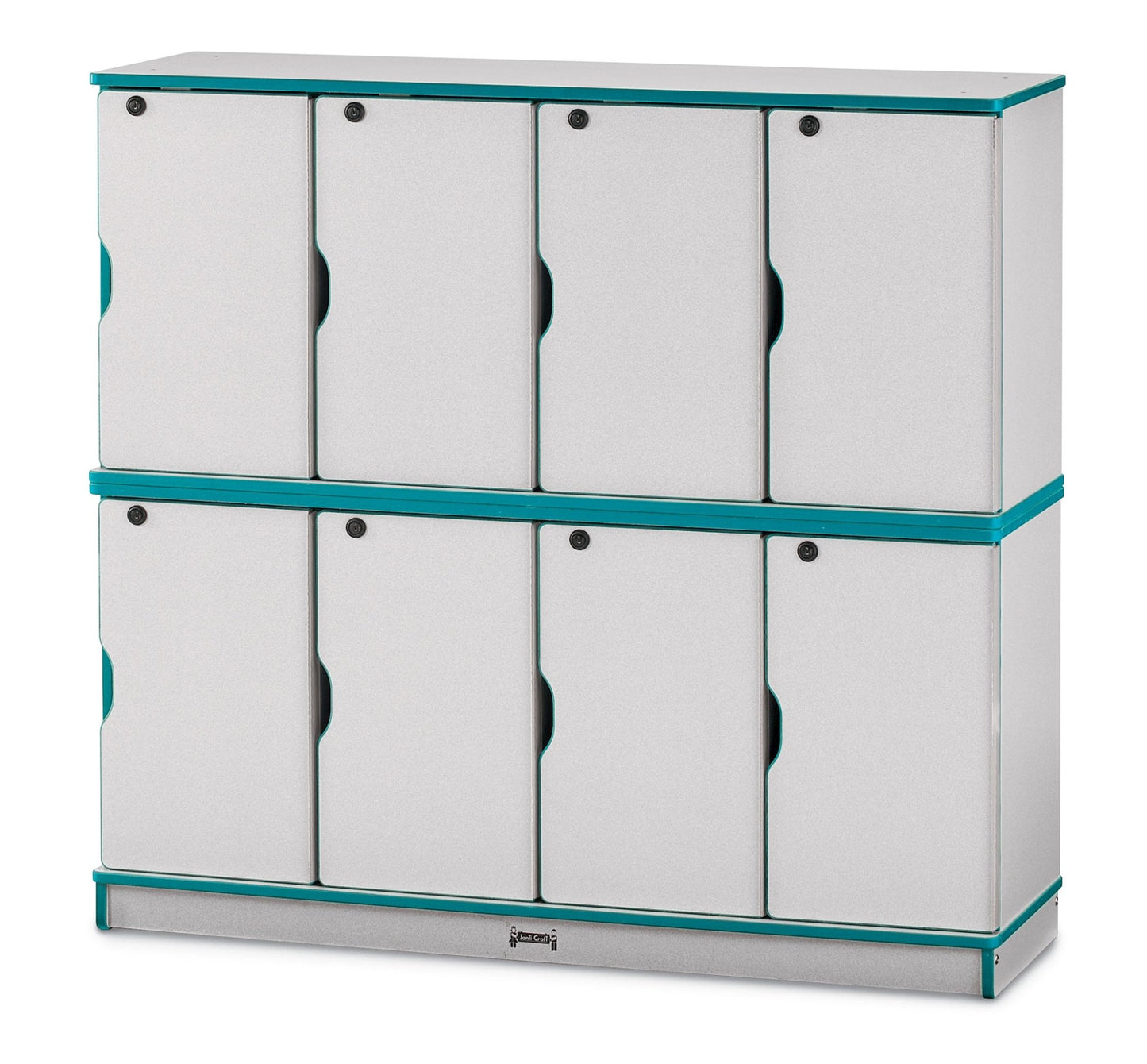 Rainbow Accents Stacking Lockable Lockers - Double Stack - SchoolOutlet