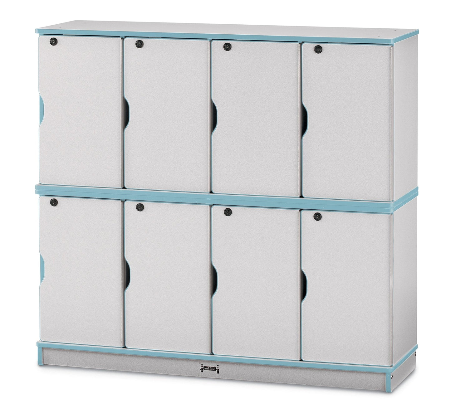 Rainbow Accents Stacking Lockable Lockers - Double Stack - SchoolOutlet