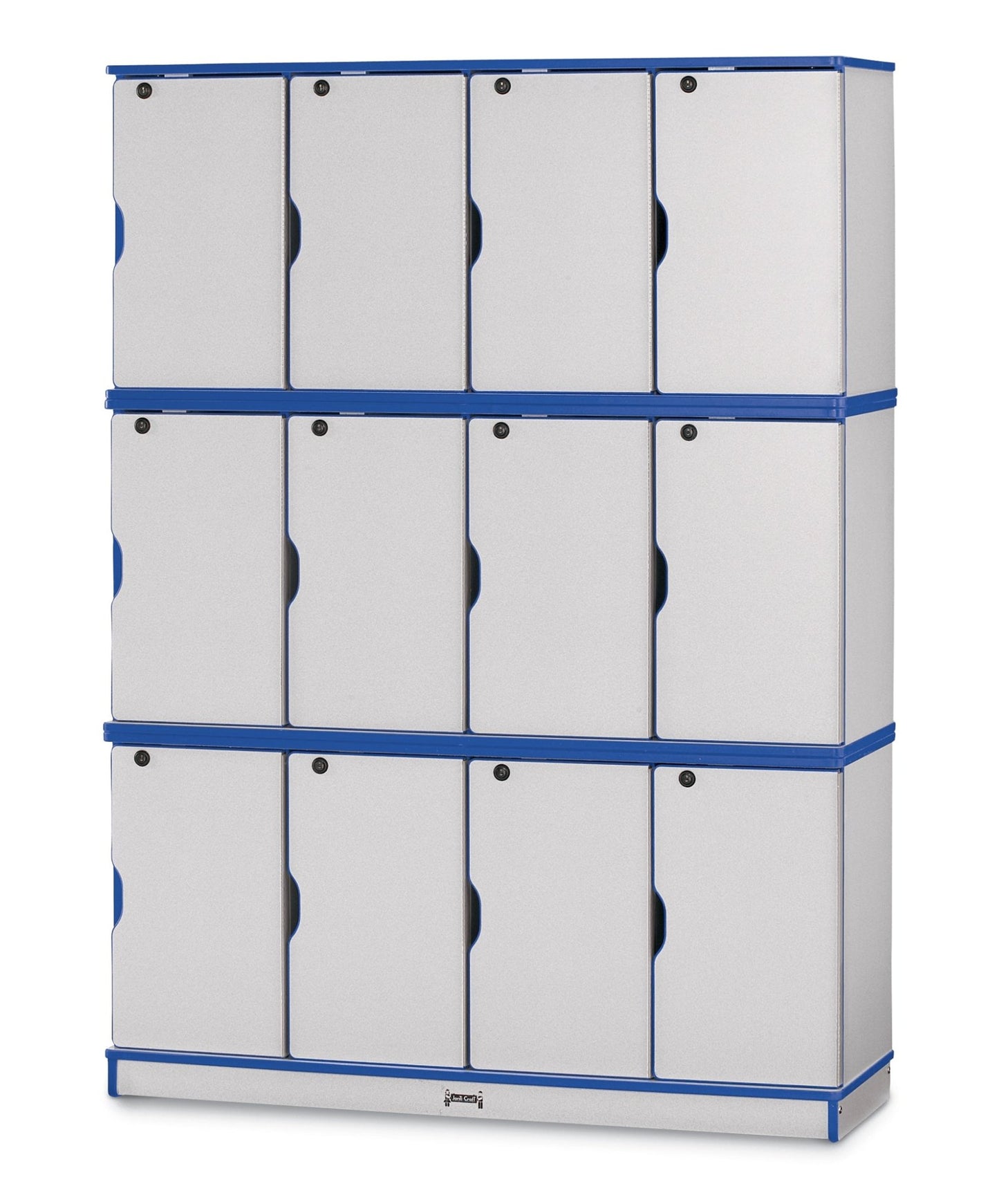 Rainbow Accents Stacking Lockable Lockers - Triple Stack - SchoolOutlet