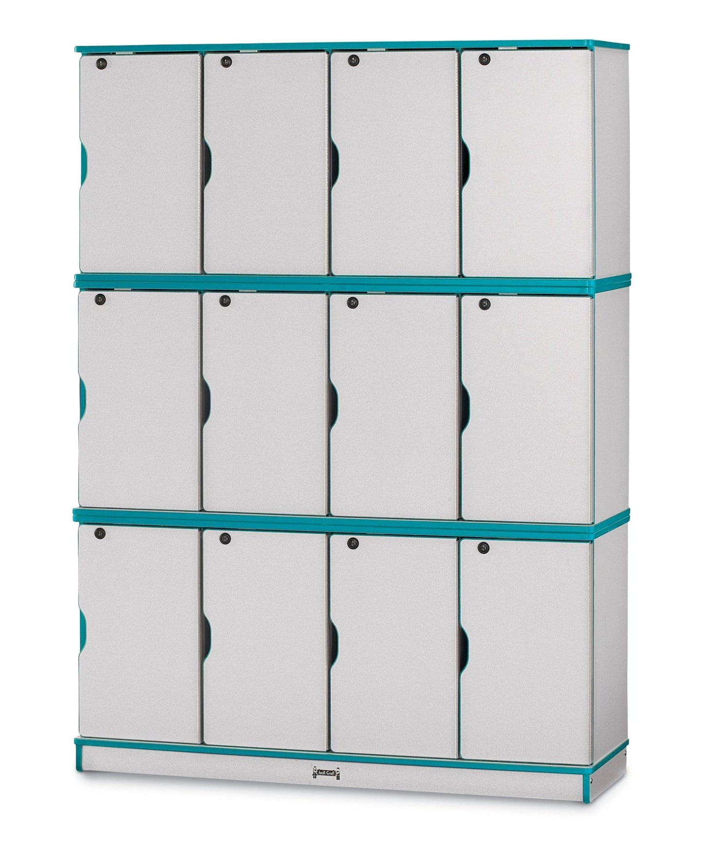 Rainbow Accents Stacking Lockable Lockers - Triple Stack - SchoolOutlet