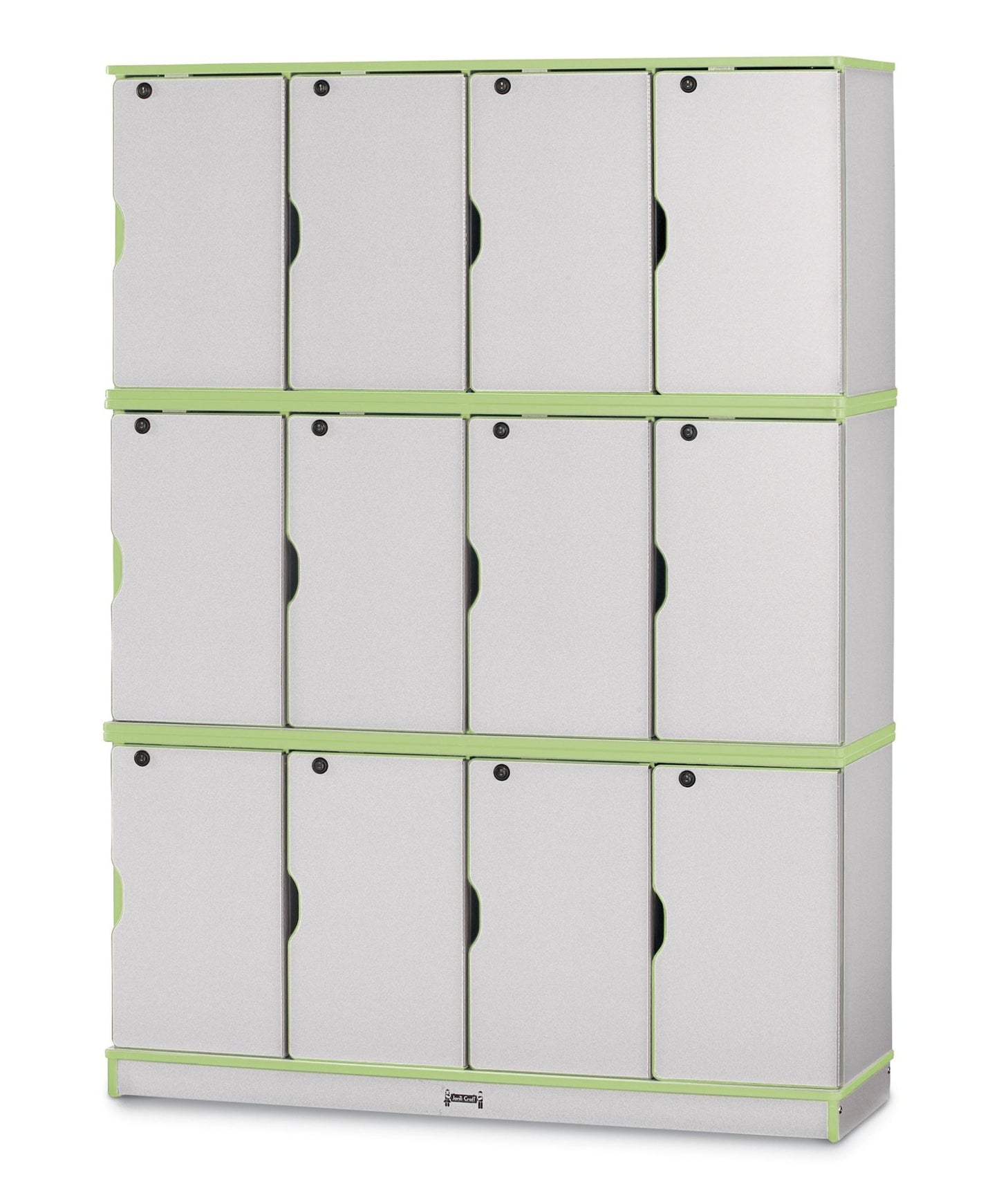 Rainbow Accents Stacking Lockable Lockers - Triple Stack - SchoolOutlet