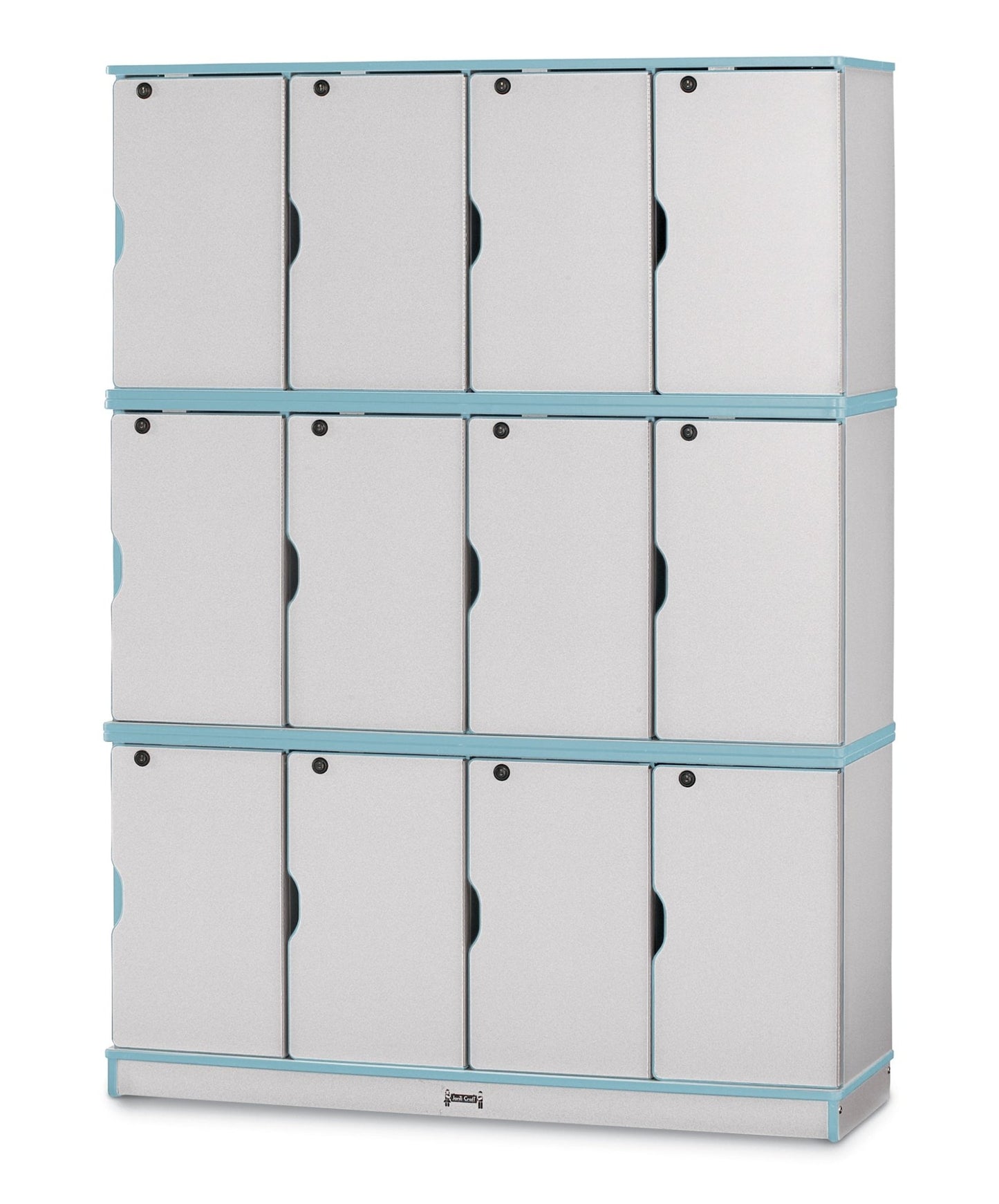 Rainbow Accents Stacking Lockable Lockers - Triple Stack - SchoolOutlet