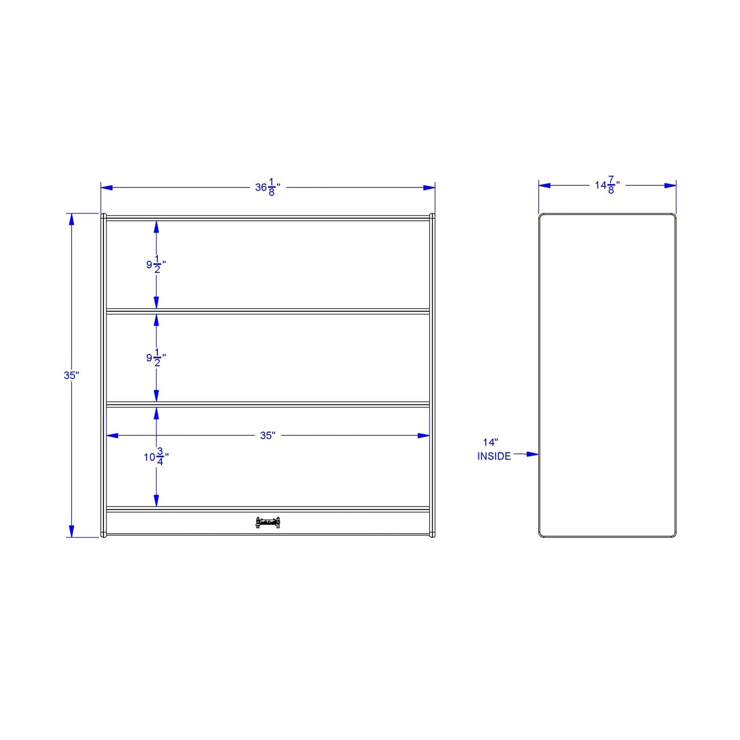Jonti - Craft Fixed Straight - Shelf Bookcase - SchoolOutlet