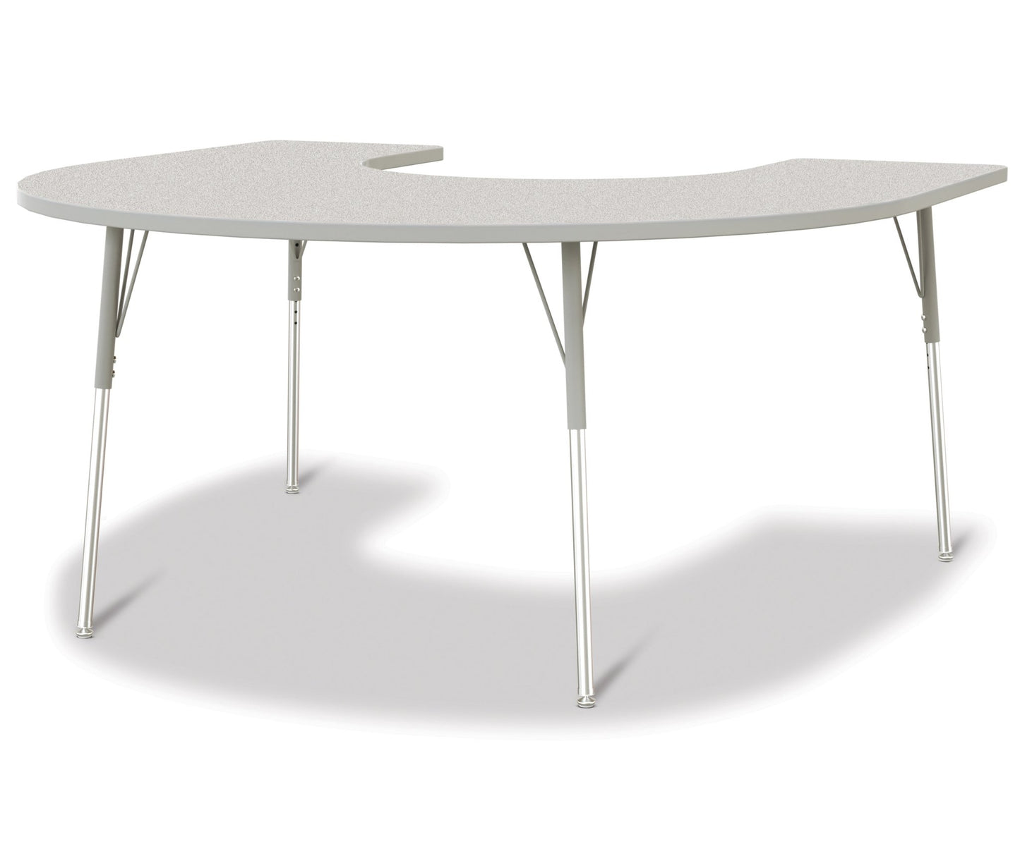 Berries Horseshoe Activity Table - 66" X 60", Adult - height (24" - 31") - SchoolOutlet