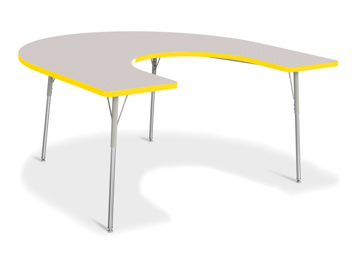 Berries Horseshoe Activity Table - 66" X 60", Adult - height (24" - 31") - SchoolOutlet