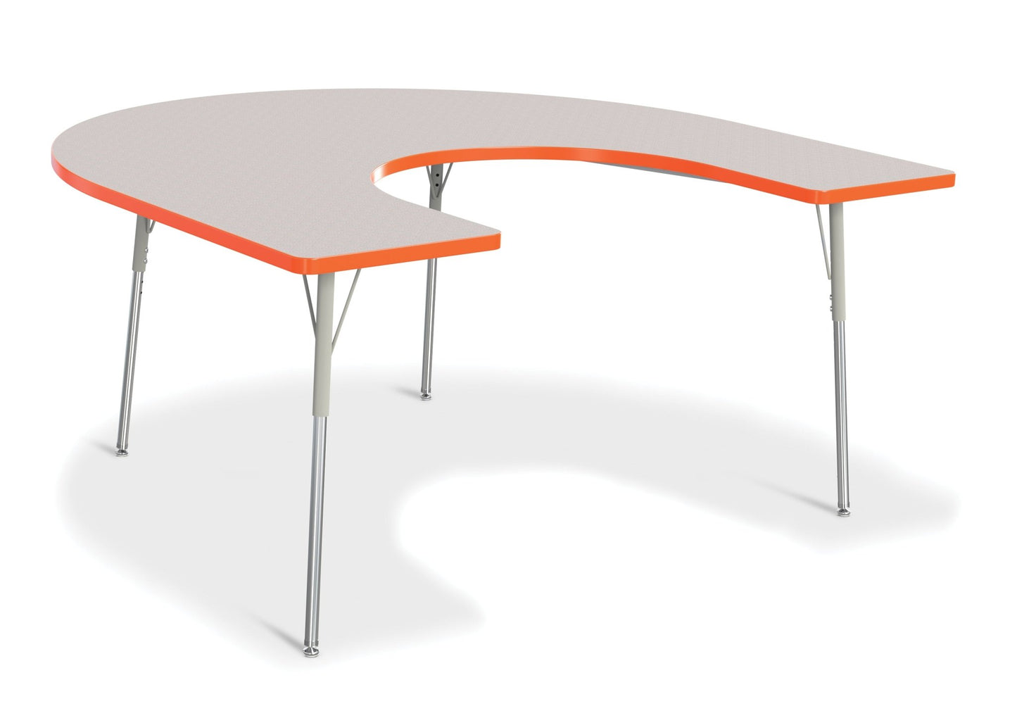 Berries Horseshoe Activity Table - 66" X 60", Adult - height (24" - 31") - SchoolOutlet