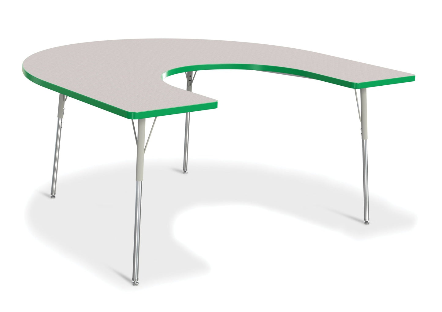 Berries Horseshoe Activity Table - 66" X 60", Adult - height (24" - 31") - SchoolOutlet
