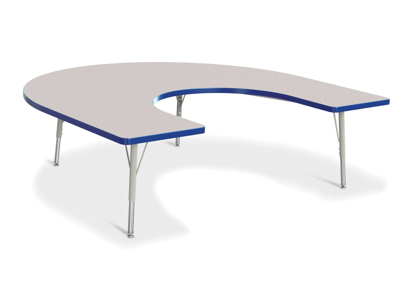 Berries Horseshoe Activity Table - 66" X 60", Elementary - height (15" - 24") - SchoolOutlet