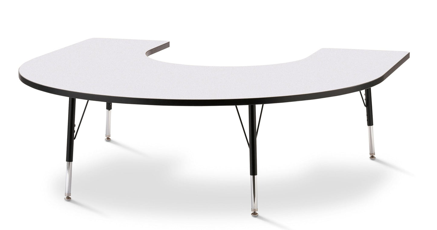 Berries Horseshoe Activity Table - 66" X 60", Elementary - height (15" - 24") - SchoolOutlet