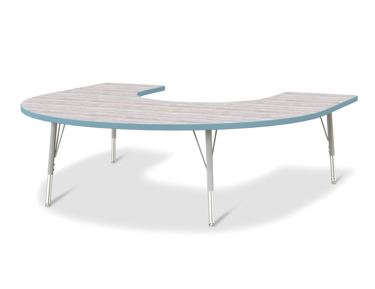 Berries Horseshoe Activity Table - 66" X 60", Elementary - height (15" - 24") - SchoolOutlet