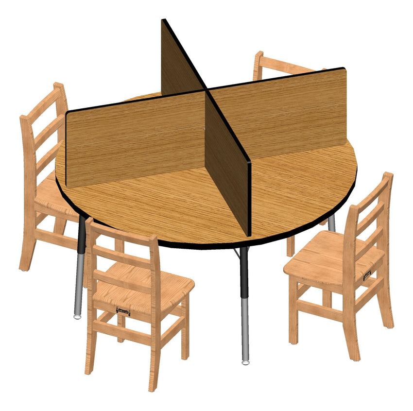 Berries Study Carrel - 4 Carrels - Small - SchoolOutlet