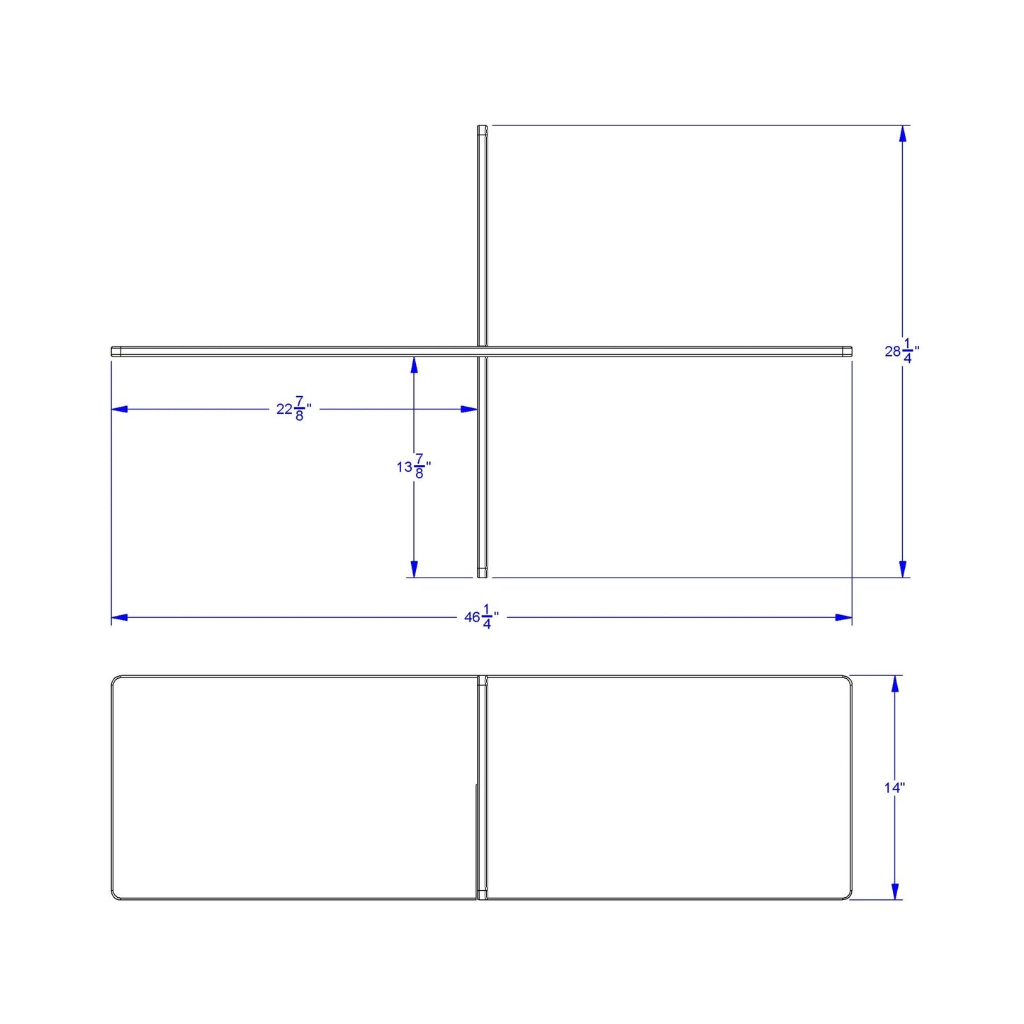 Berries Study Carrel - 4 Carrels - Small - SchoolOutlet