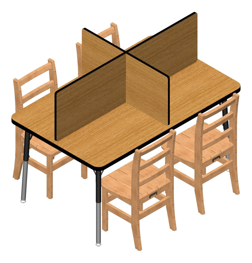 Berries Study Carrel - 4 Carrels - Large - SchoolOutlet