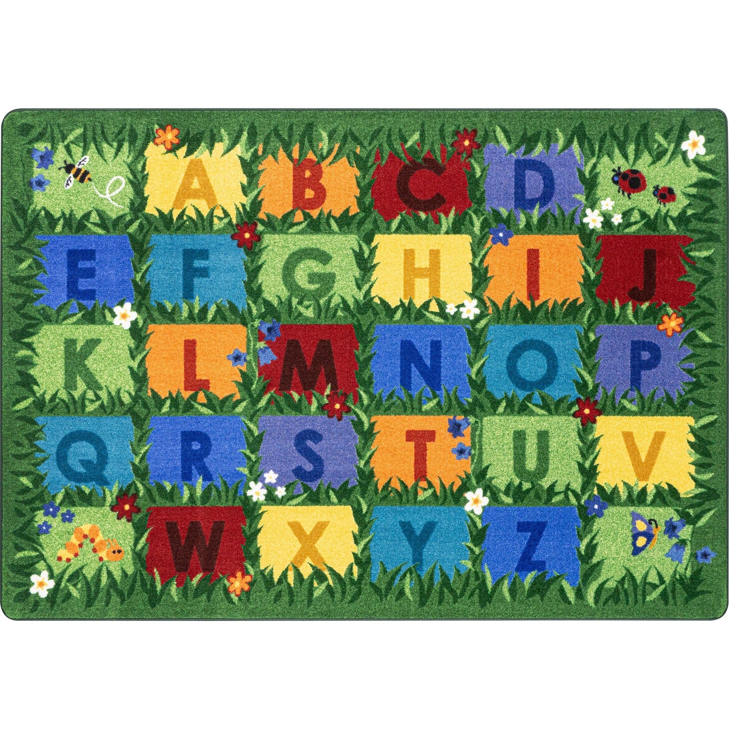 Joy Carpets Field of Learning Rectangular Area Rug 10'9" x 13'2" in Multi Color (JOY - 2216G - 01) - SchoolOutlet