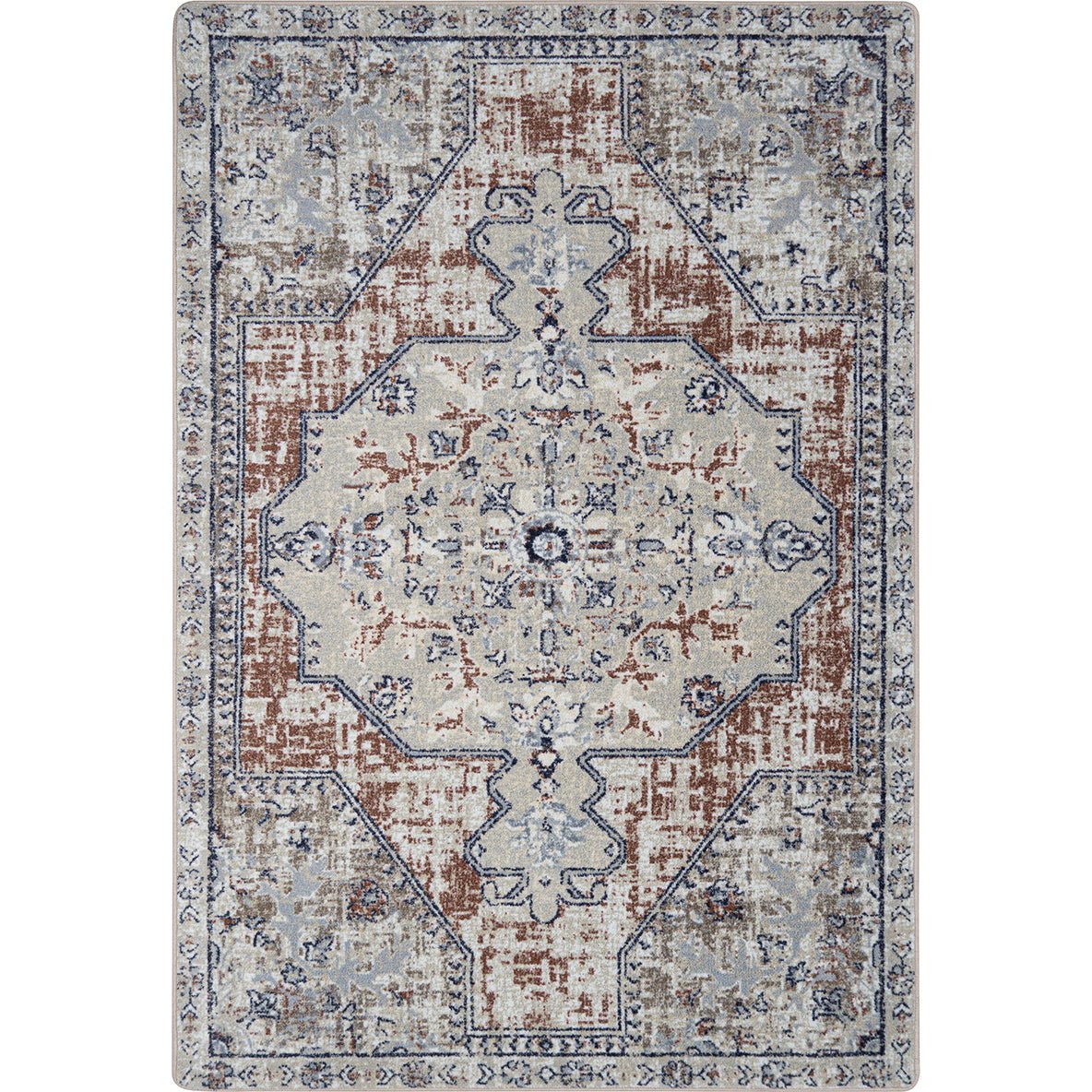 Joy Carpets Canyon Tapestry 7'8" x 10'9" Rectangle Area Rug (JOY - 2176D) - SchoolOutlet