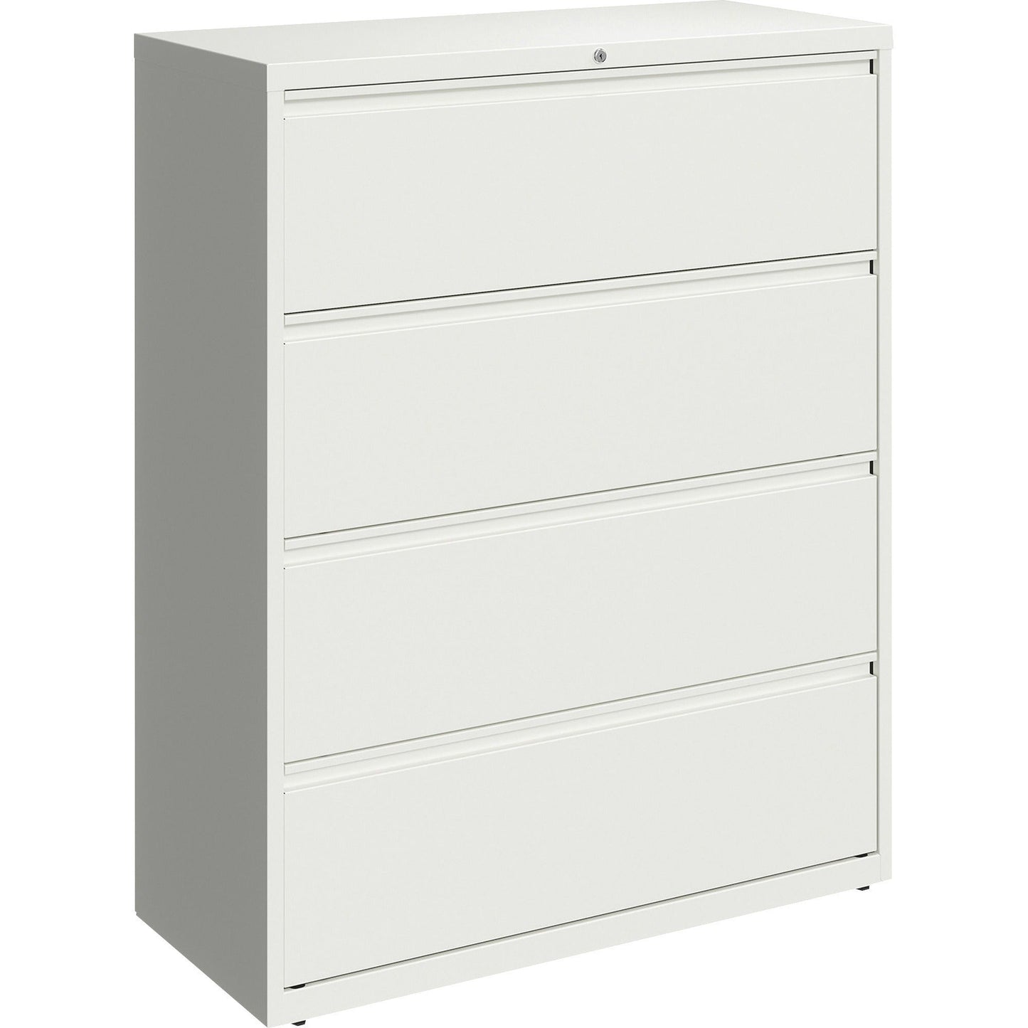 Lorell Fortress Series 4 - Drawer Lateral File with Interlock System 42"W x 18.6"D x 52.5"H (LLR - FRT - LF42 - 4D) - SchoolOutlet