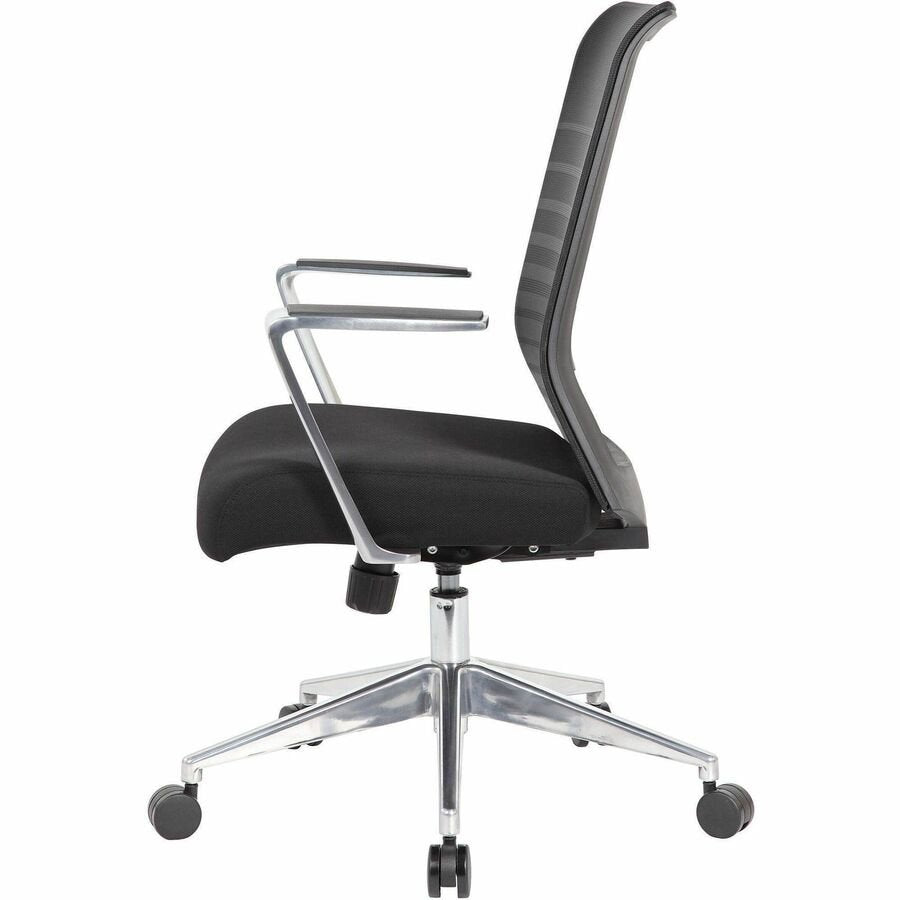 Lorell Horizontal Mesh High - Back Conference Chair with Aluminum Arms and Base 19'' - 22'' "H (LLR - LLR00580) - SchoolOutlet
