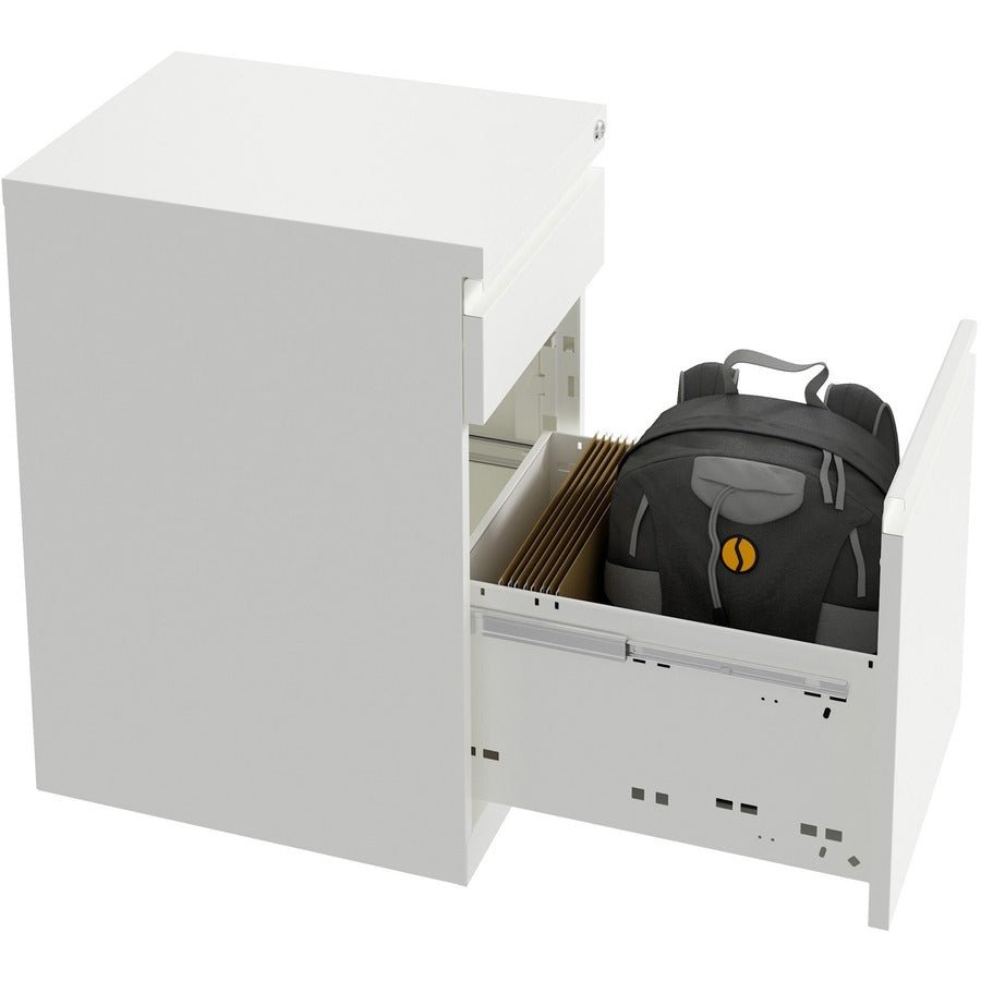 Lorell SOHO Mobile File Cabinet with Backpack Drawer 2 Drawers Locking Letter Size Casters (LLR - LLR03103) - SchoolOutlet