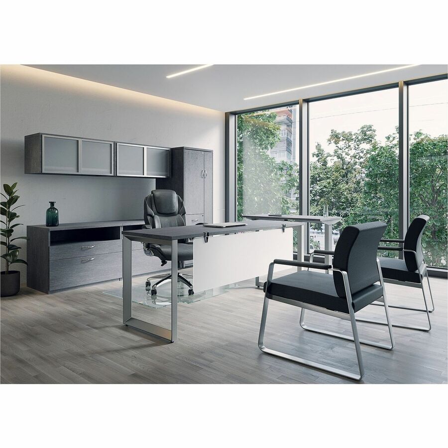 Lorell Relevance Series Clear Acrylic Modesty/Privacy Panel 59"W x 15.7"H (LLR - LLR16221) - SchoolOutlet