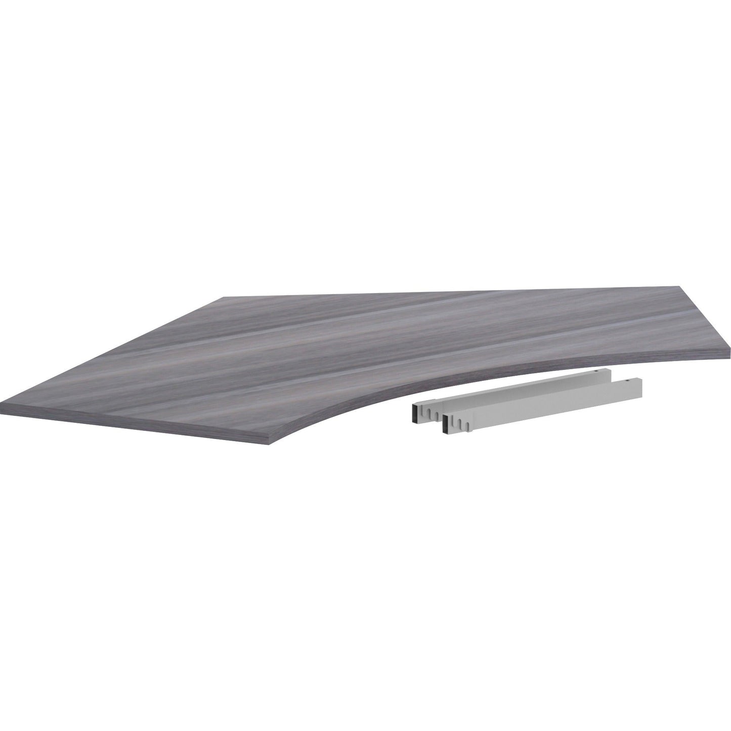 Lorell Relevance Series 120 - Degree Curve Worksurface 34.13"W x 47.25"L x 1"Thick (LLR - LLR1624X4725) - SchoolOutlet