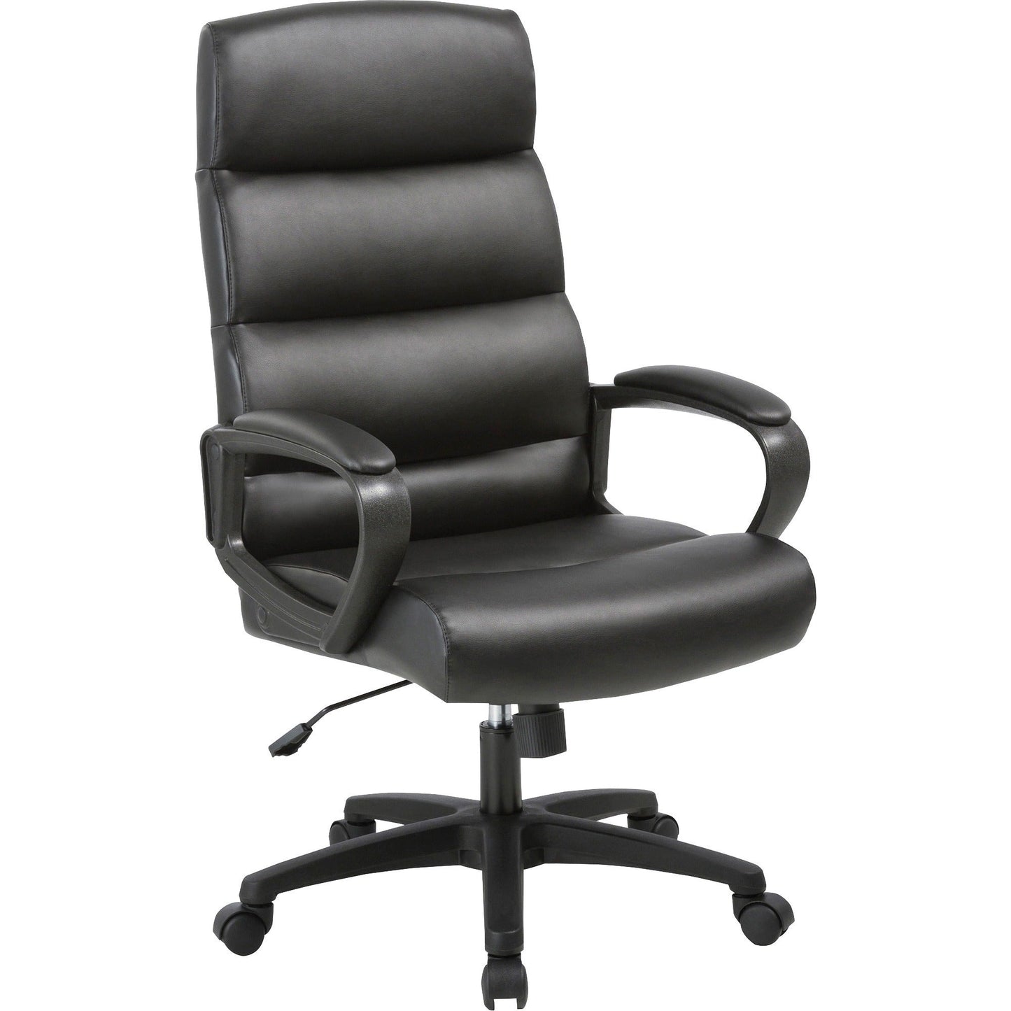 Lorell Colline High - Back Chair with Flip - Up Arms and Bonded Leather (LLR - LLR41853) - SchoolOutlet