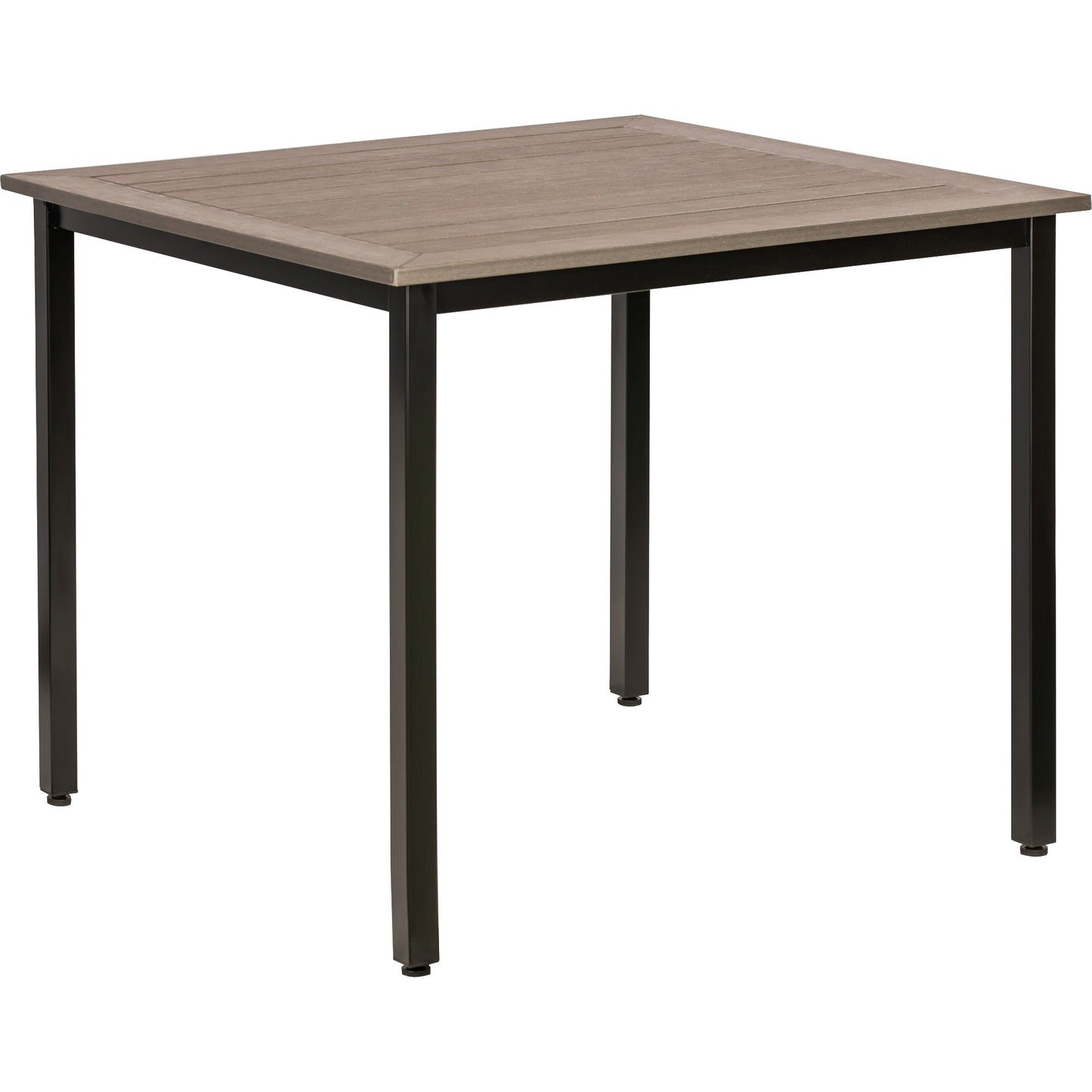 Lorell Faux Wood Outdoor Table 36.60"W x 36.60"L x 30.75"H (LLR - LLR4268X) - SchoolOutlet