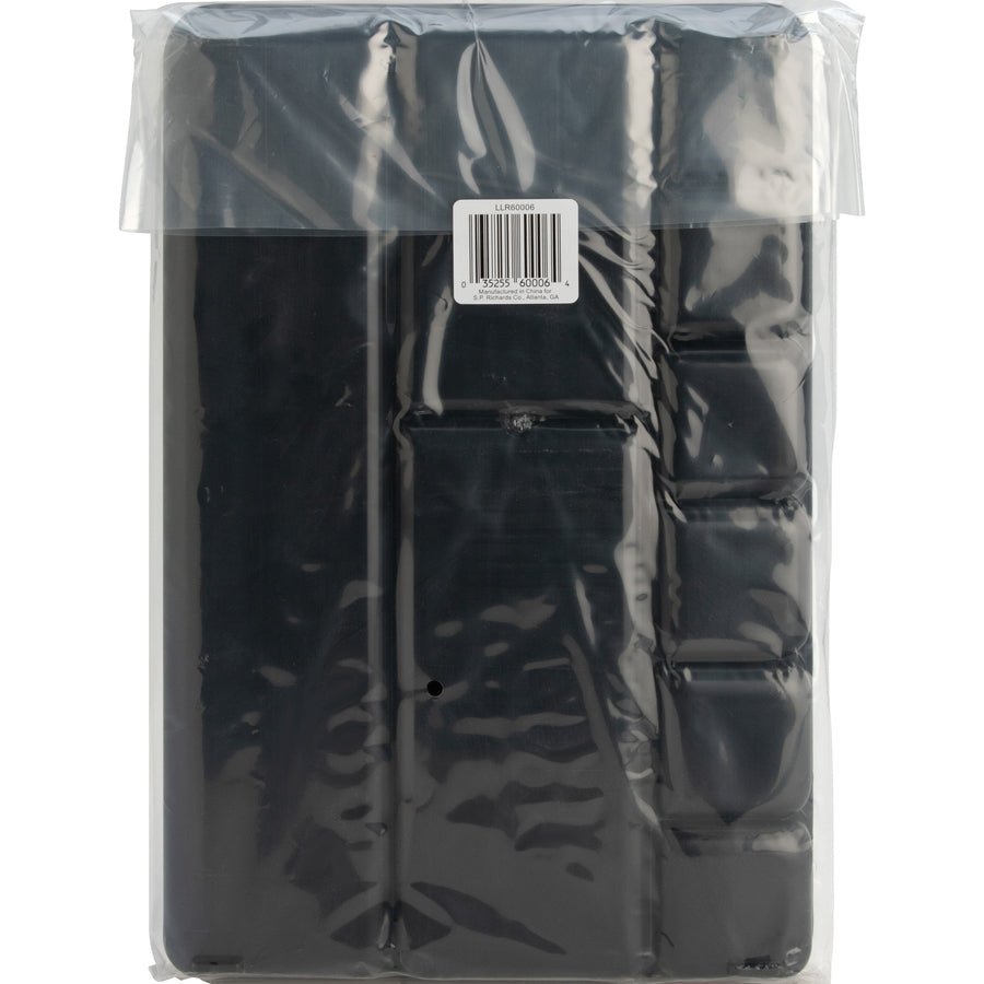 Lorell 9 - Compartment Black Drawer Tray Organizer with Sticky Note Section (LLR - LLR60006) - SchoolOutlet