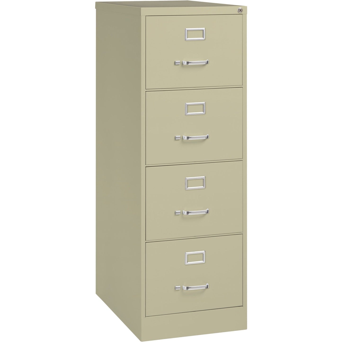 Lorell Fortress Series 4 - Drawer Commercial - Grade Vertical File Steel Ball - Bearing 18"W x 26.5"D x 52"H (LLR - LLR6019X18) - SchoolOutlet