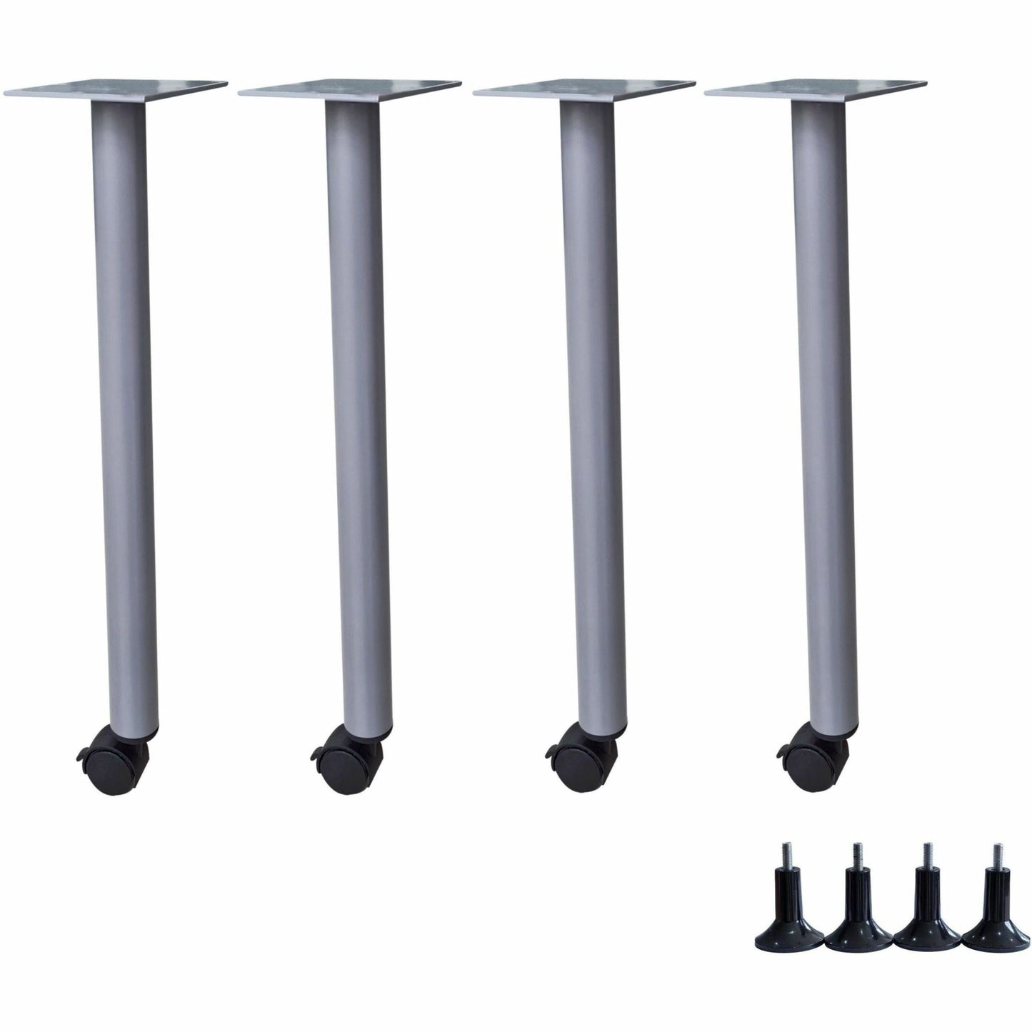 Lorell Invent Training Table Post - Leg Base Set 5.8"W x 5.8"D x 28.5"H (LLR - LLR6080X) - SchoolOutlet