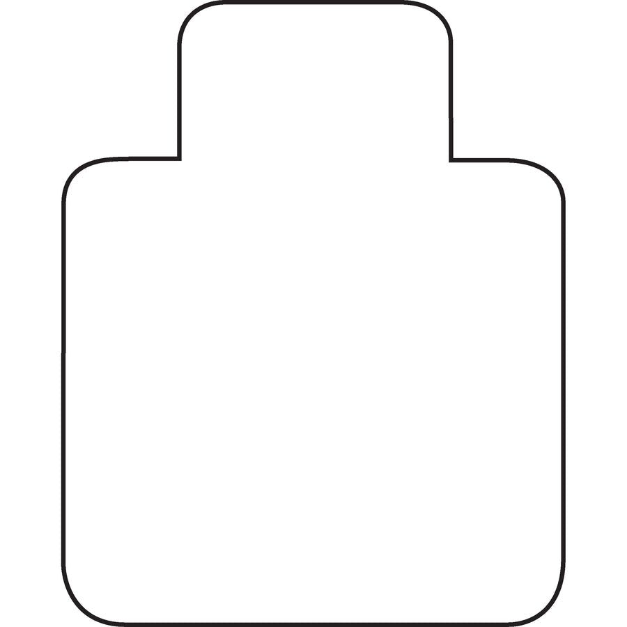 Lorell Plush - Pile Wide Lip Carpet Chairmat for Medium - Pile Carpets (LLR - LLR69165) - SchoolOutlet