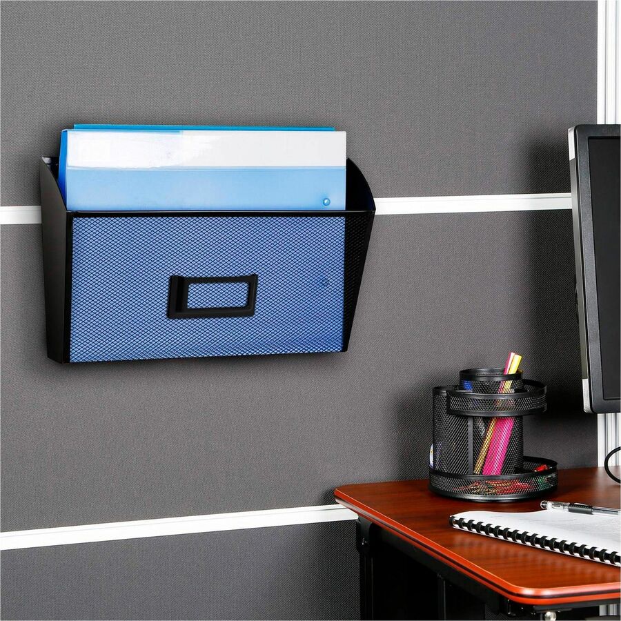 Lorell Mesh Wire Wall Pocket Wall - Mountable Letter - Size File Organizer (LLR - LLR84144) - SchoolOutlet