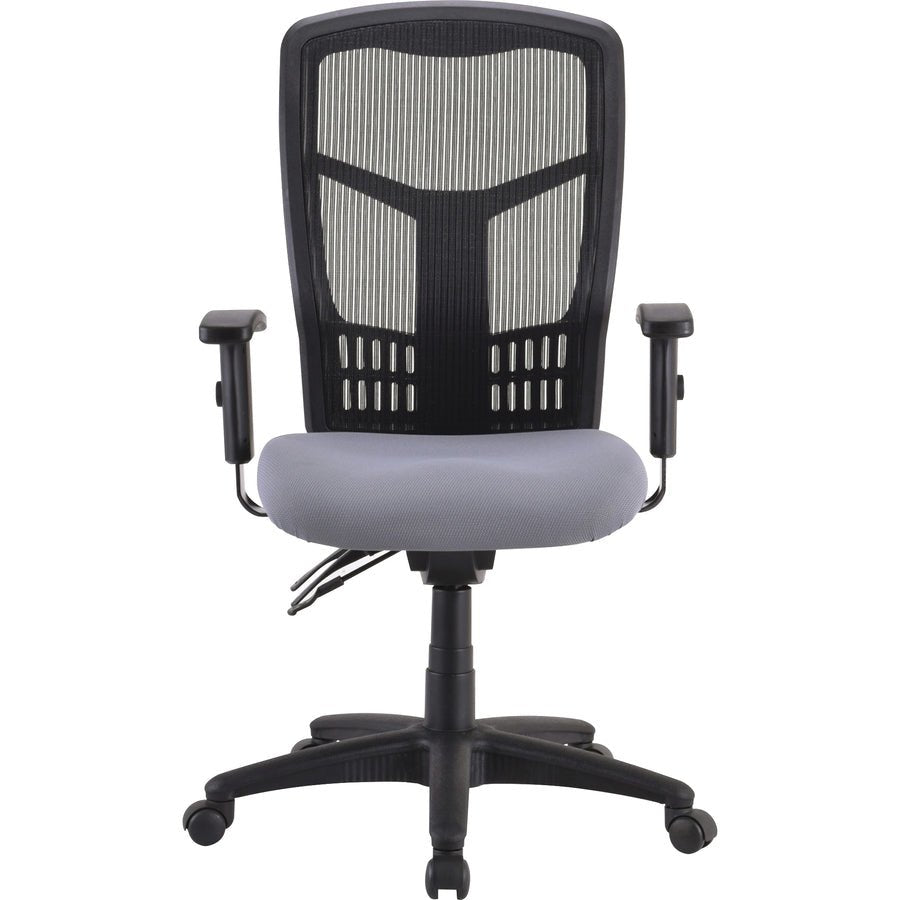 Lorell Ergomesh Executive Mesh High - Back Chair Frame Adjustable Arms and Swivel (LLR - LLR86210) - SchoolOutlet