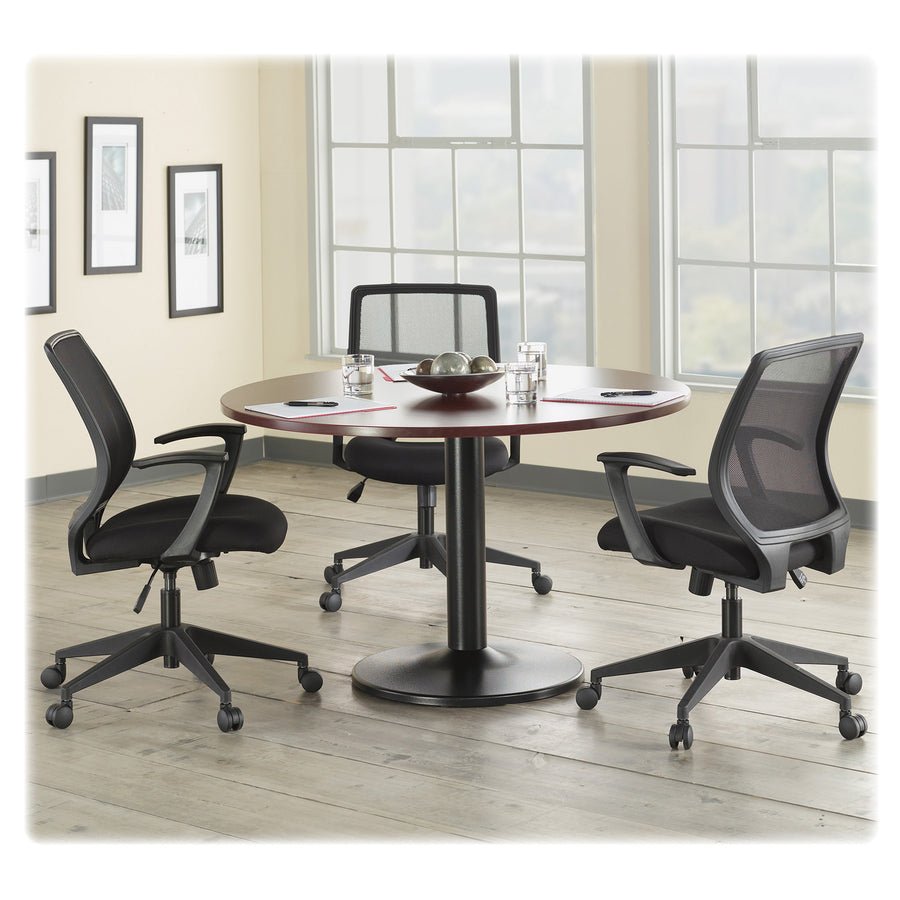 Lorell Essentials Round Conference Table Steel Base 23.63"W x 23.63"D x 28.50"H (LLR - LLR87241) - SchoolOutlet