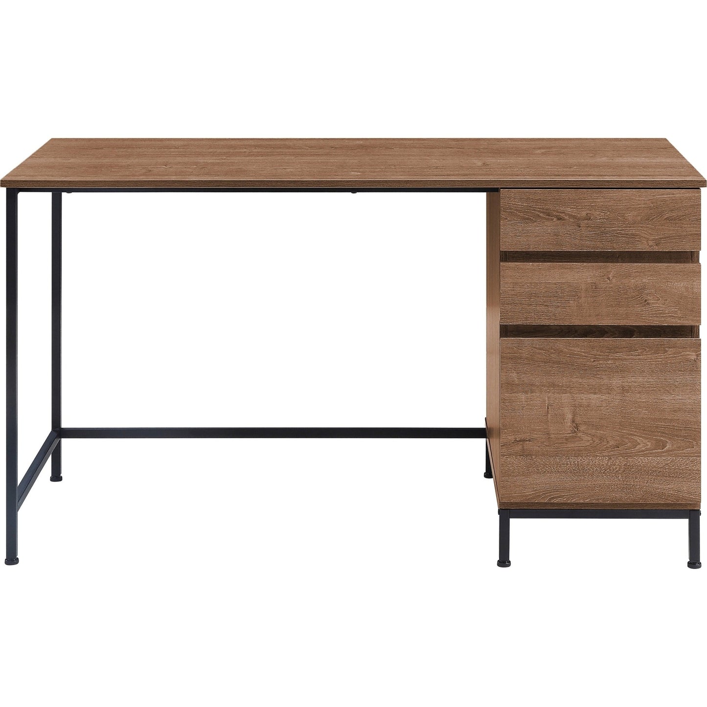 Lorell SOHO Series 55"W x 23.6"D x 30"H Single Pedestal Desk 3 Drawers (LLR - LLR9761X) - SchoolOutlet