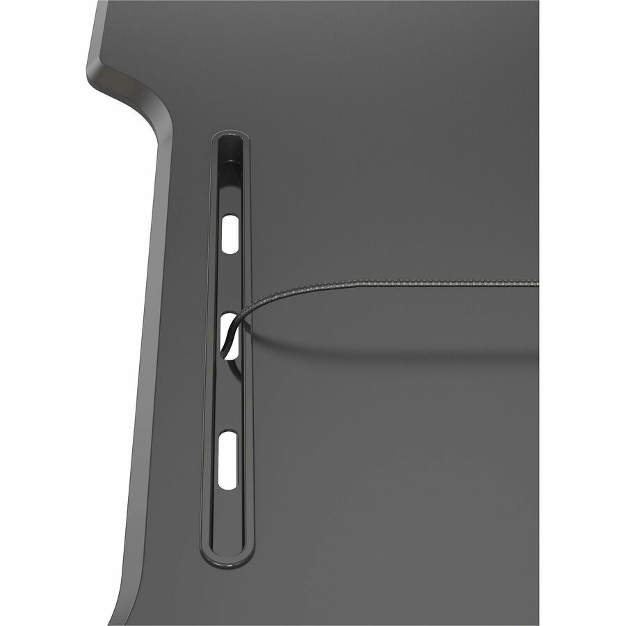 Lorell Electric Desk Riser with Wireless Charging 20"H x 19.25"W x 33.5"D Black (LLR - LLR99530) - SchoolOutlet