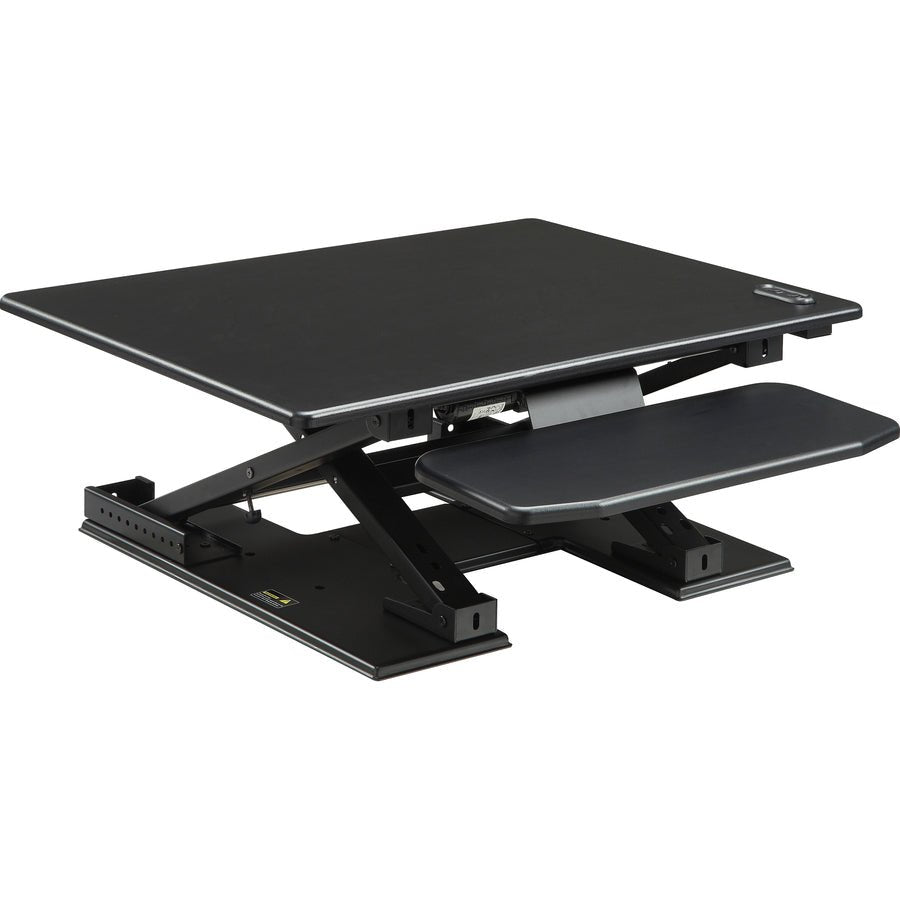 Lorell Electric Desk Riser with Keyboard Tray 17.13"H x 28.75"W x 35.75"D Black (LLR - LLR99552) - SchoolOutlet