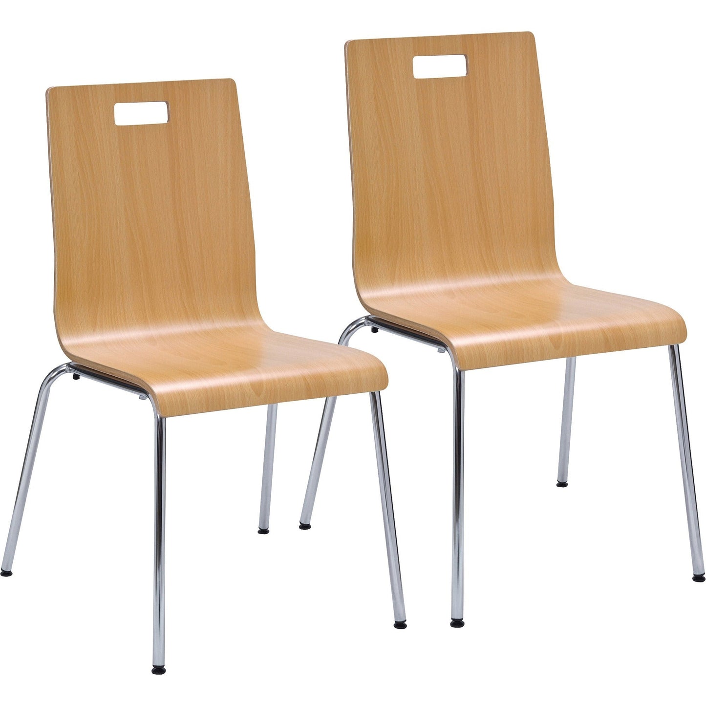 Lorell Bentwood Cafe Chair with Steel Frame - Set of 2 (LLR - LLR9986X) - SchoolOutlet