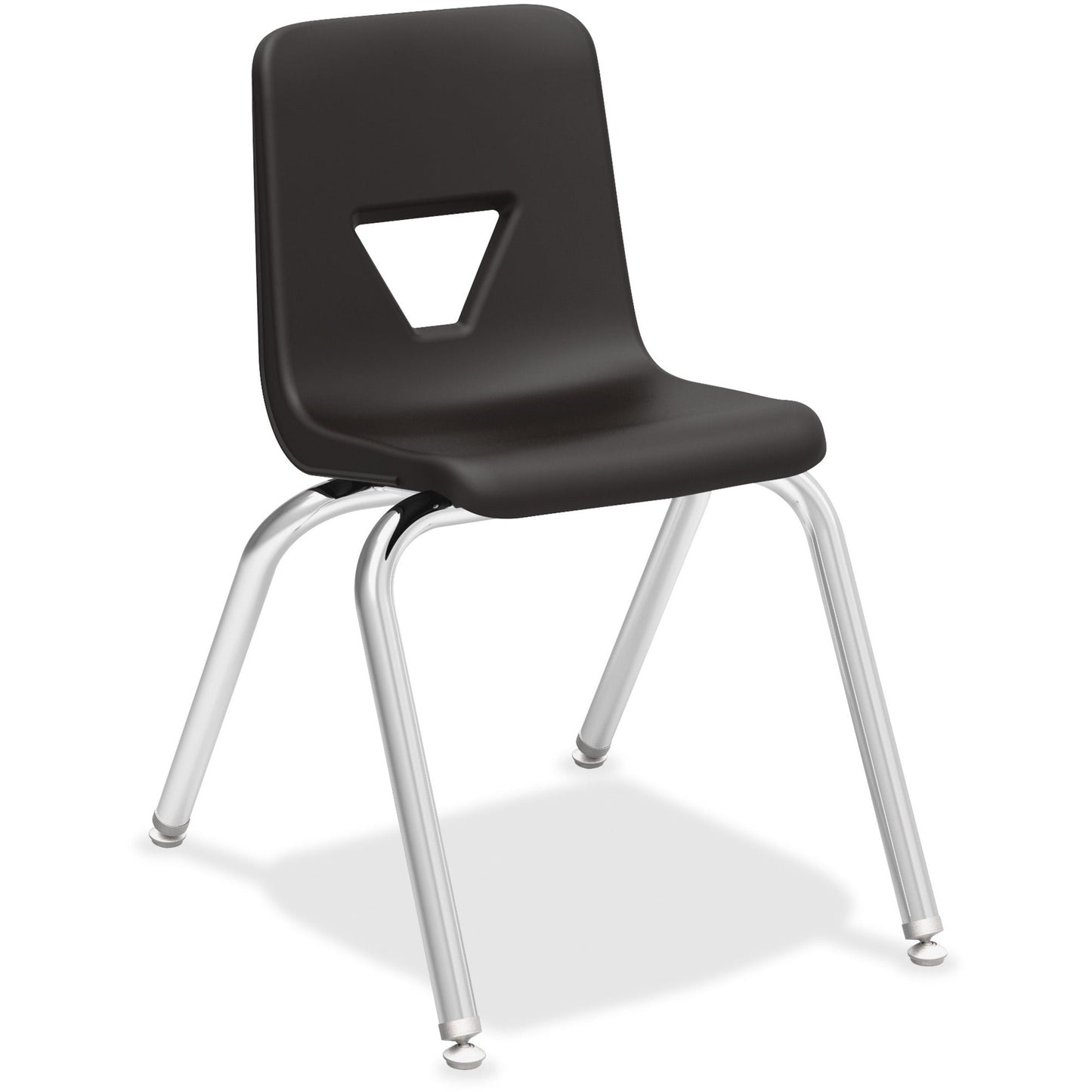 Lorell 16” Seat Height Student Stack Chair, Four - legged Base for Classrooms - Set of 4 (LLR - LLR9988X - 16) - SchoolOutlet