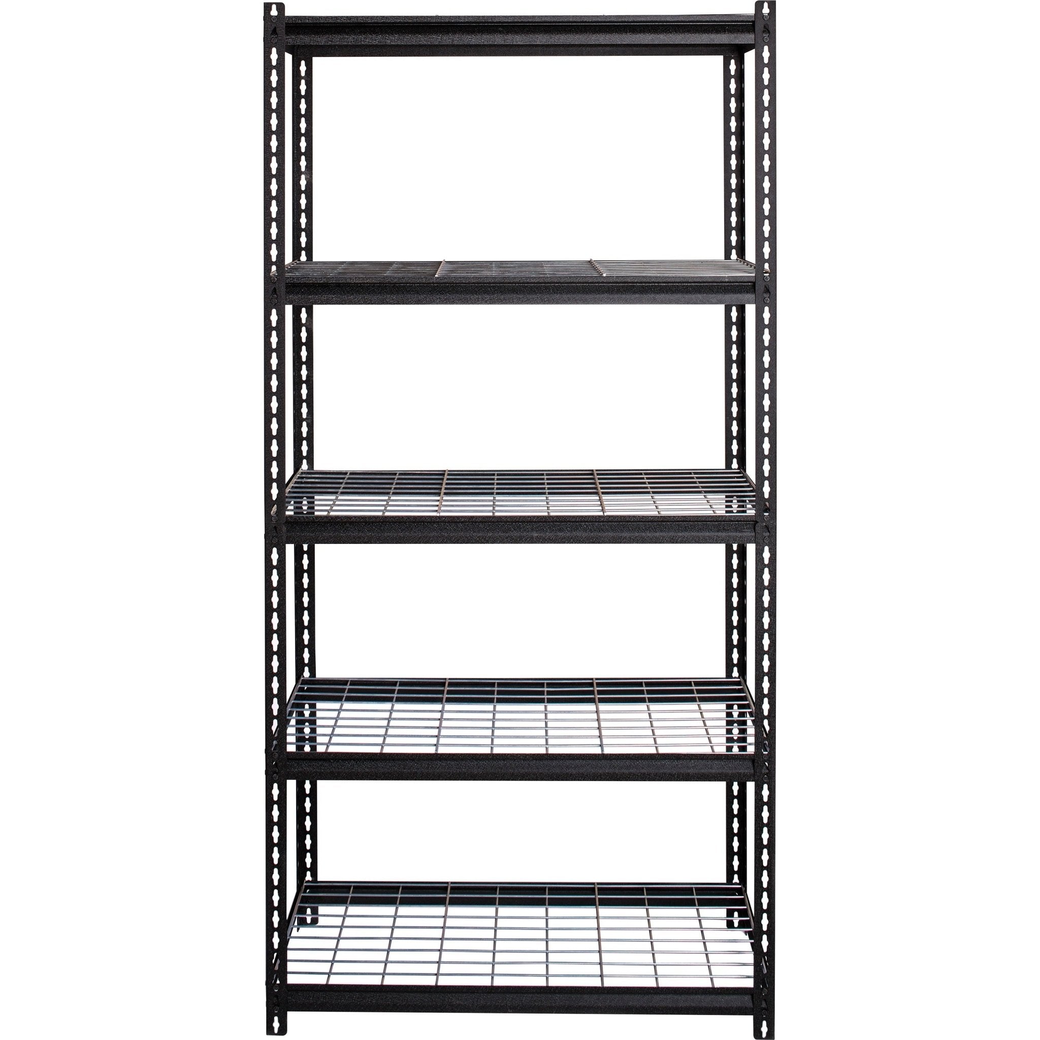 Lorell Wire Deck Shelving 5 Shelves 460 lb Capacity Per Shelf Steel