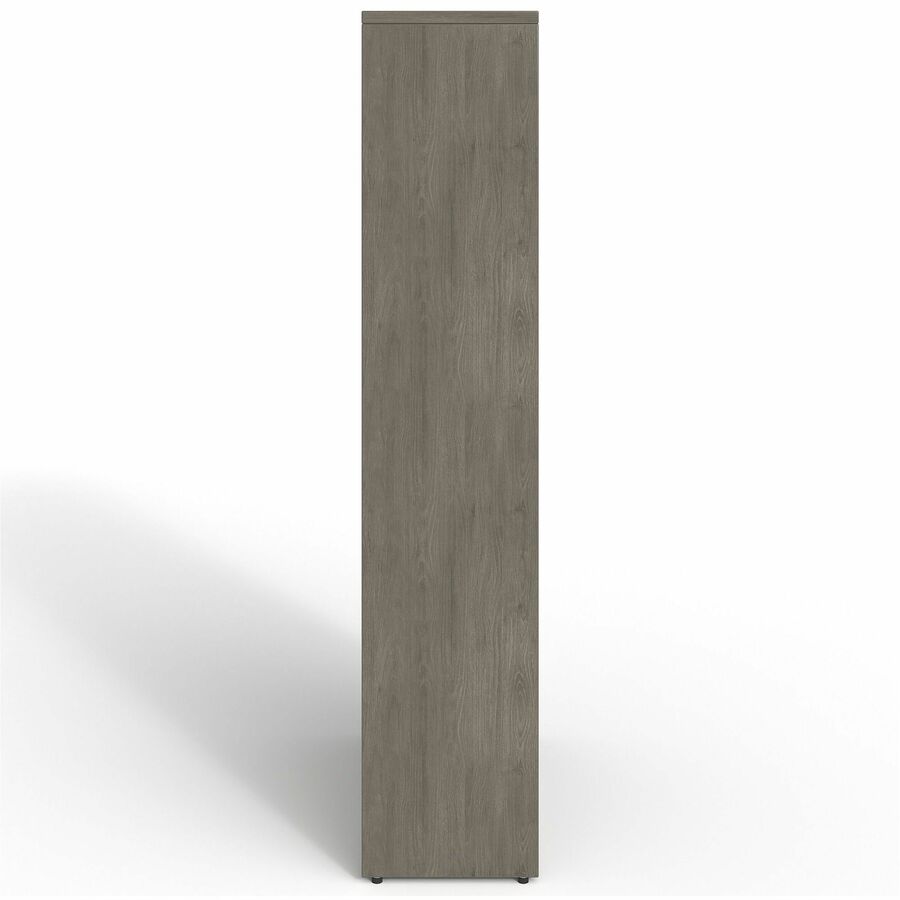 Lorell Prominence 2.0 5 - Shelf Bookcase 34"W x 12"D x 69"H Gray Elm (LLR - LLRPBK3469GE) - SchoolOutlet