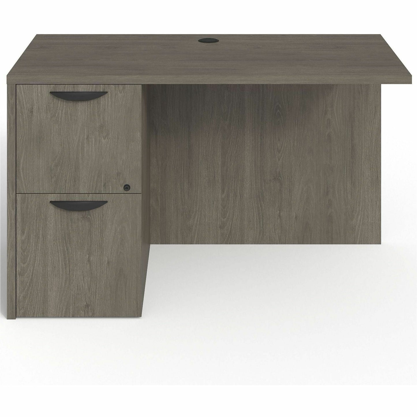 Lorell Prominence 2.0 Left Return with 2 - Drawer Locking File Pedestal 48"W x 24"D x 29"H (LLR - LLRPR2448LXX) - SchoolOutlet