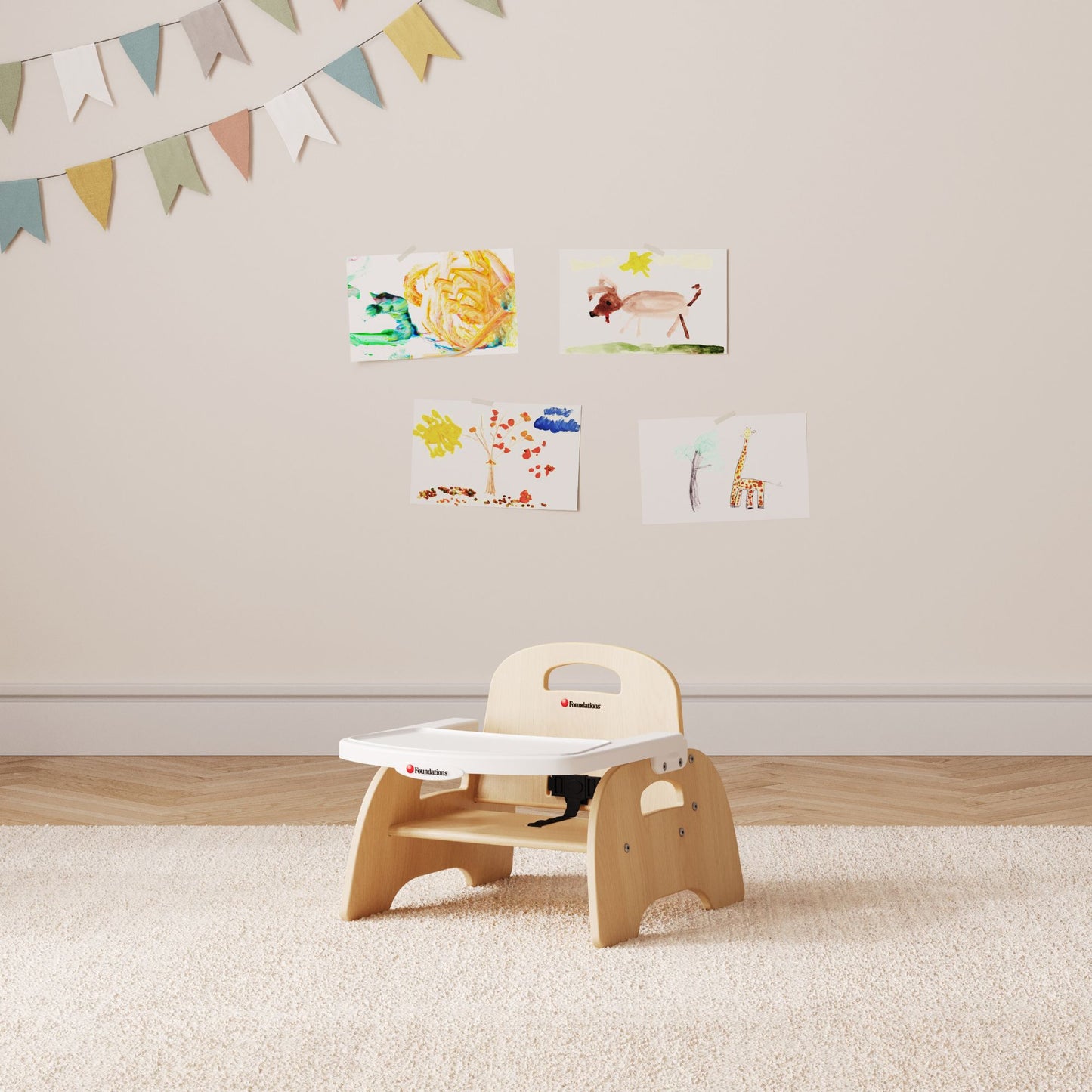 Foundations - Easy Serve Ultra-Efficient Feeding Chair 5" Seat Height (FOU-4705047)