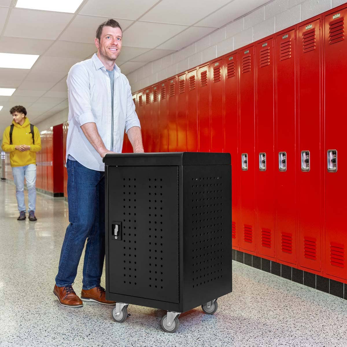 Luxor USB - C Secure Charging Cart - 30 Device - SchoolOutlet