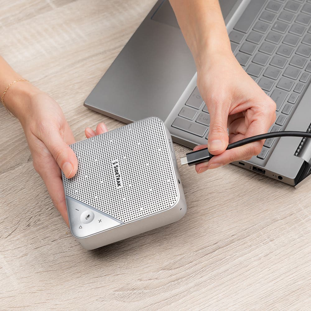 Luxor SideTrak Speaker Hub Portable Conference Speakerphone (LUX - TPDK002) - SchoolOutlet